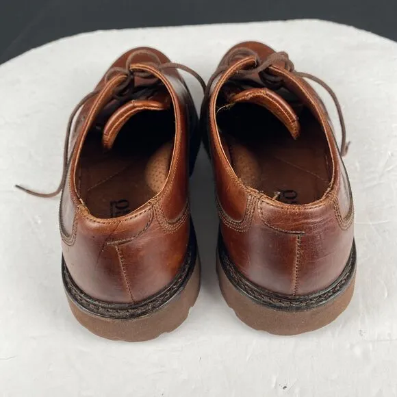 Men's Sebago Drysides Waterproof Lace up Brown Leather Oxford Shoes Size 8M