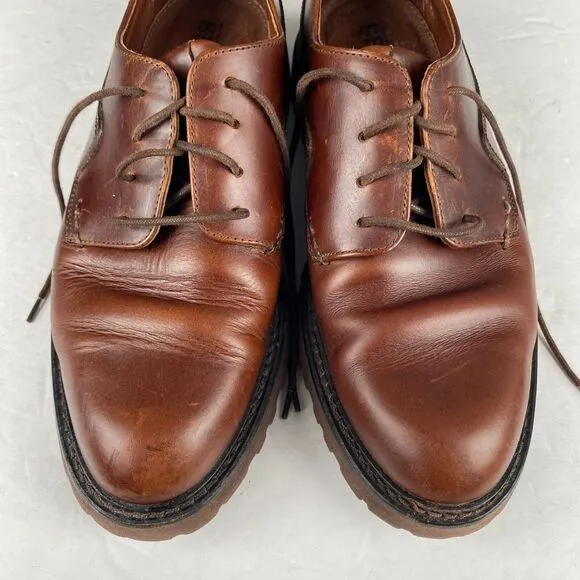 Men's Sebago Drysides Waterproof Lace up Brown Leather Oxford Shoes Size 8M