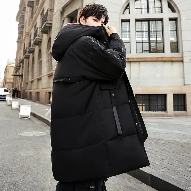 Men’s Slim Fit Hooded Winter Parka – Warm & Stylish