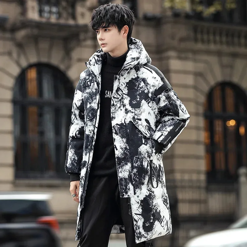 Men’s Slim Fit Hooded Winter Parka – Warm & Stylish