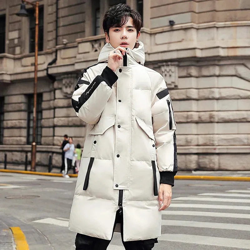 Men’s Slim Fit Hooded Winter Parka – Warm & Stylish
