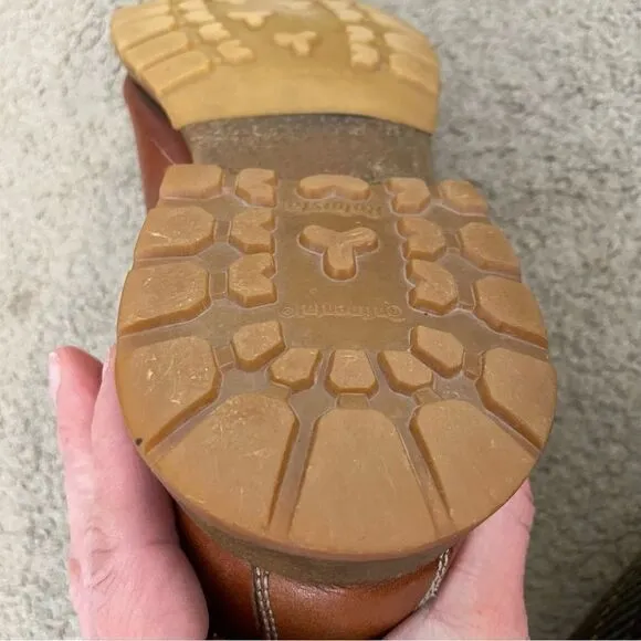 Men’s Tan/ Brown Italian Leather Boots Size 44 EU/ 10 USA