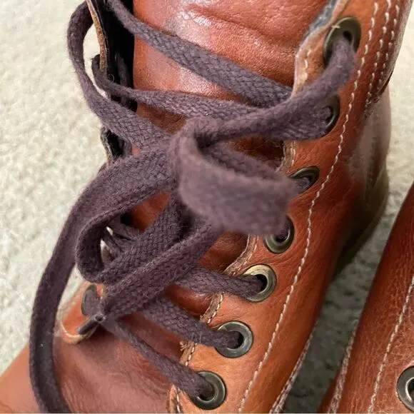 Men’s Tan/ Brown Italian Leather Boots Size 44 EU/ 10 USA