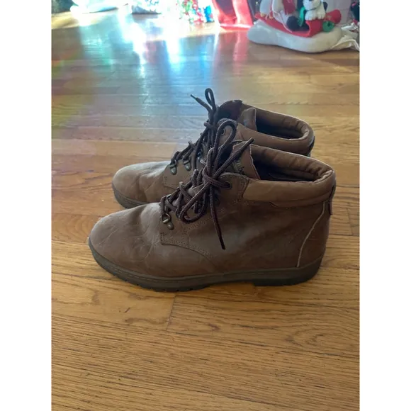 Men's Timberland Brown Leather Ankle Boots Size 13
