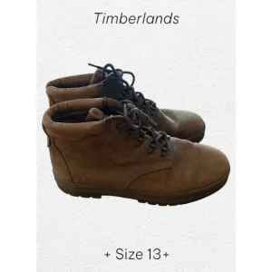 Men's Timberland Brown Leather Ankle Boots Size 13