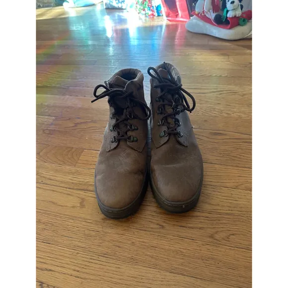 Men's Timberland Brown Leather Ankle Boots Size 13