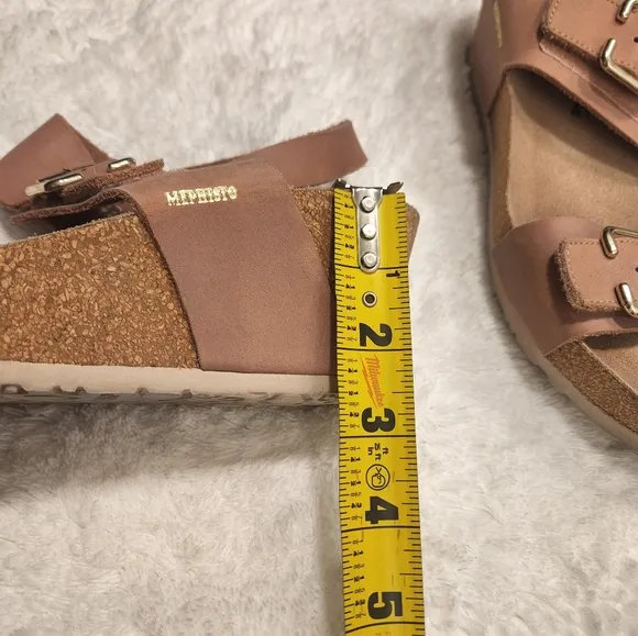 Mephisto Tan Sandals with Buckle Straps