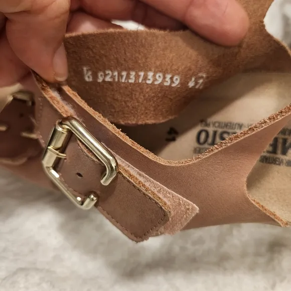Mephisto Tan Sandals with Buckle Straps