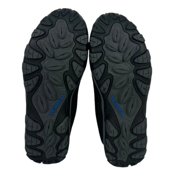 Merrell Accentor 3 Hiking Shoes Mens US 9.5 Trail Waterproof Suede Black Blue