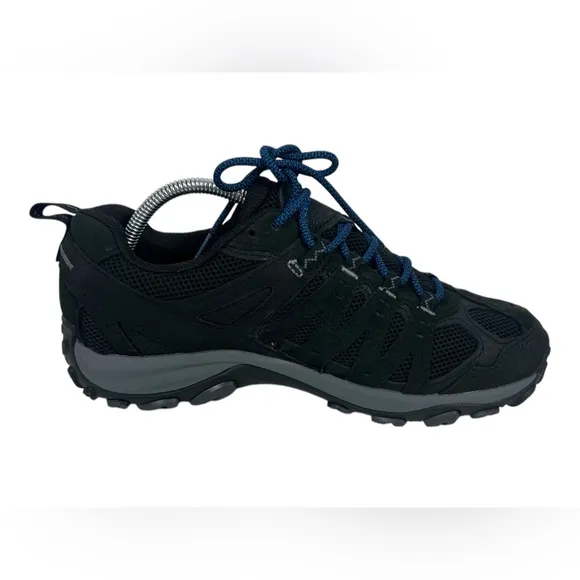 Merrell Accentor 3 Hiking Shoes Mens US 9.5 Trail Waterproof Suede Black Blue