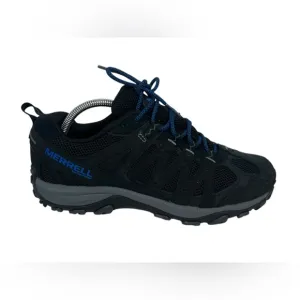 Merrell Accentor 3 Hiking Shoes Mens US 9.5 Trail Waterproof Suede Black Blue