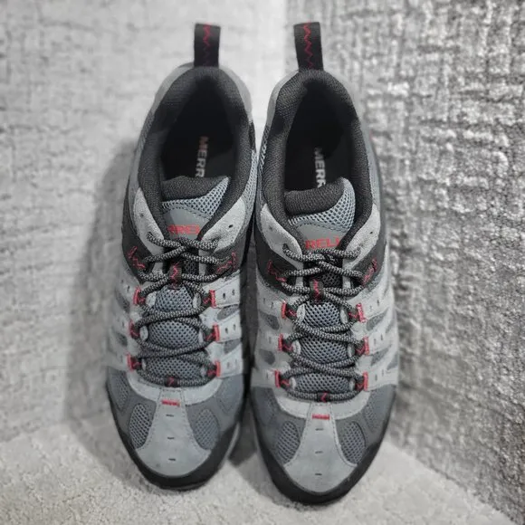 Merrell Accentor 3 Men's Size 10M US Gray Black Suede Waterproof Hiking Shoes