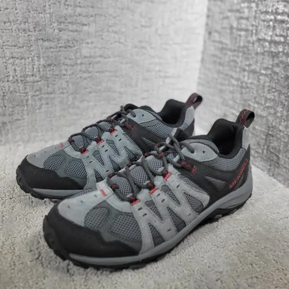 Merrell Accentor 3 Men's Size 10M US Gray Black Suede Waterproof Hiking Shoes