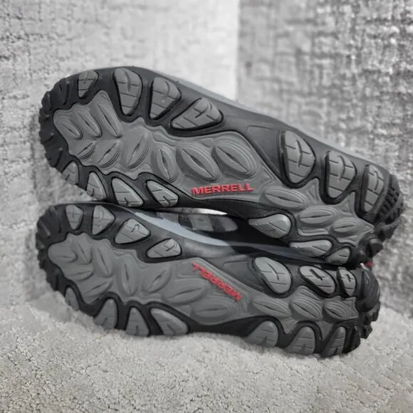 Merrell Accentor 3 Men's Size 10M US Gray Black Suede Waterproof Hiking Shoes