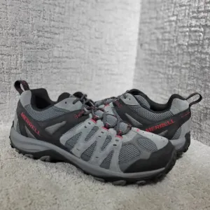 Merrell Accentor 3 Men's Size 10M US Gray Black Suede Waterproof Hiking Shoes