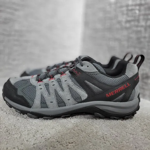 Merrell Accentor 3 Men's Size 10M US Gray Black Suede Waterproof Hiking Shoes