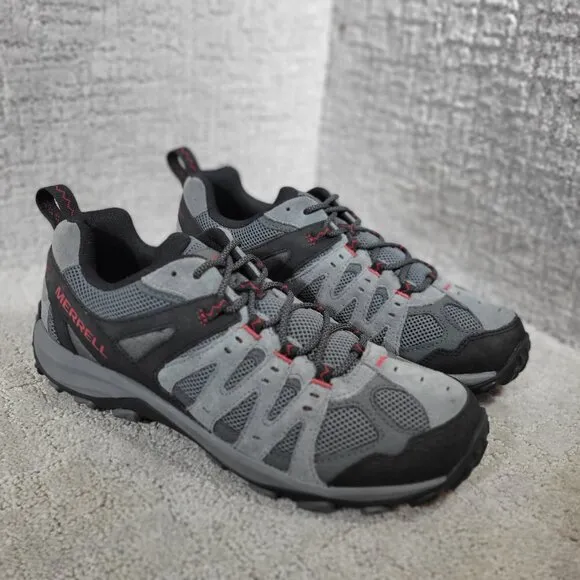 Merrell Accentor 3 Men's Size 10M US Gray Black Suede Waterproof Hiking Shoes