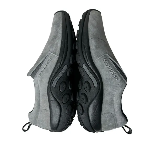 Merrell Jungle Moc Shoes in Granite Grey Suede Leather 7.5