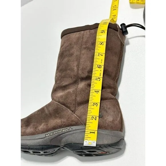Merrell Primo Chill Masiff Boots Chocolate Suede Leather Winter Boots Brown 7.5