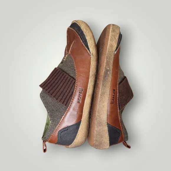 Merrell Women’s 10 Brown Leather Green Wool Montreal Chestnut Duck Low Top Shoe