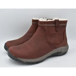 Merrell Womens Size 11 Encore 4 Bluff Zip Polar Sable Waterproof Nubuck Boots