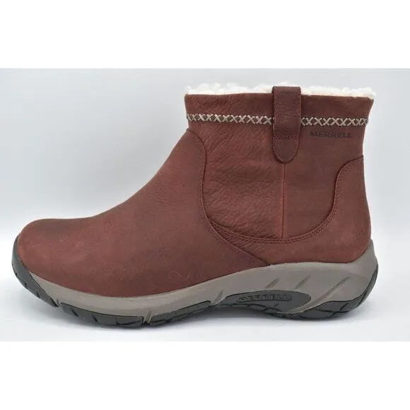 Merrell Womens Size 11 Encore 4 Bluff Zip Polar Sable Waterproof Nubuck Boots