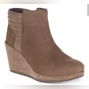 Merrell Women's Tremblant Bluff Waterproof Wedge Booties.
