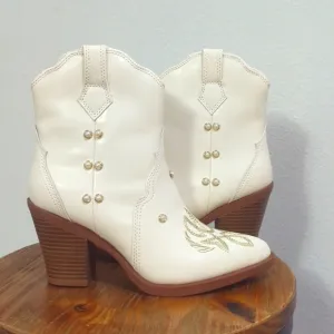 MIA Cheyenne Pear Embellished Booties ~ NEW