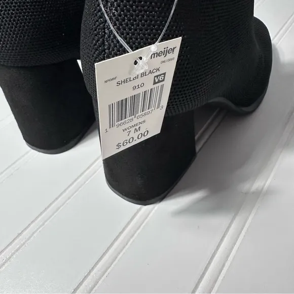 MIA knit Shelbi ankle boots black NWT women’s 7