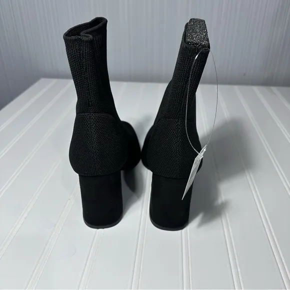 MIA knit Shelbi ankle boots black NWT women’s 7