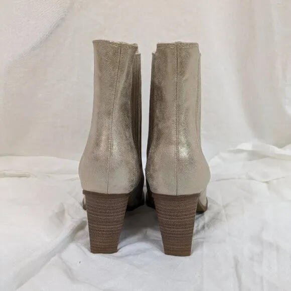Mia Prairie Gold Ankle Boots Size 8.5 Women
