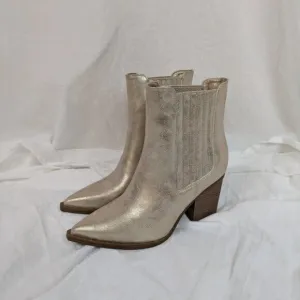 Mia Prairie Gold Ankle Boots Size 8.5 Women