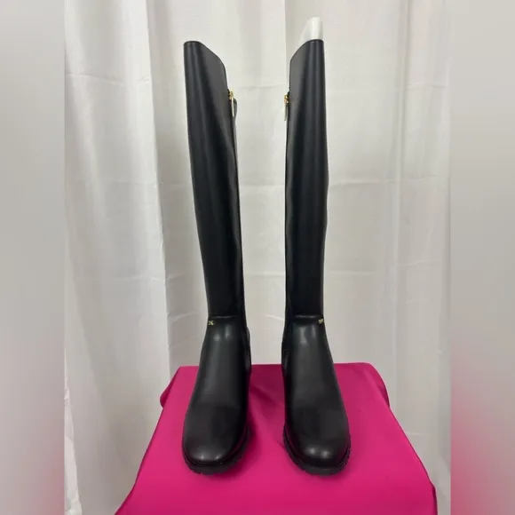 Michael Kors Women's Black Britt Riding Boot 9.5M MSRP $325.  NWT