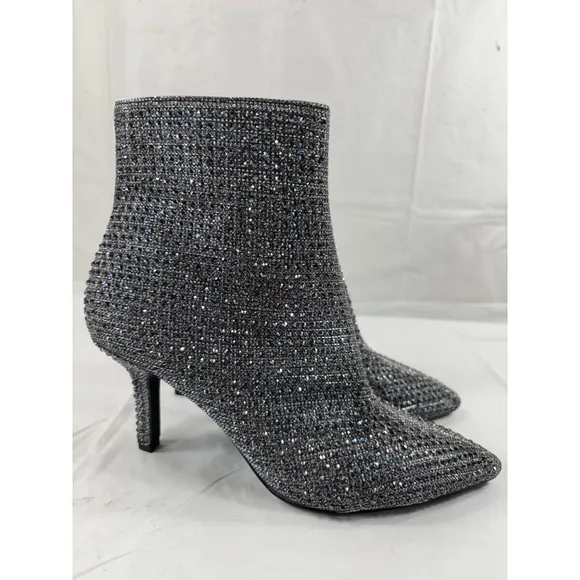 Michael Michael Kors Katerina Crystal-Embellished Ankle Ankle Boots Size 6 M new