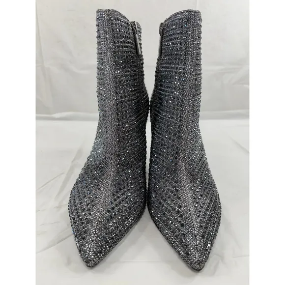 Michael Michael Kors Katerina Crystal-Embellished Ankle Ankle Boots Size 6 M new