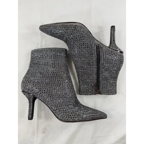 Michael Michael Kors Katerina Crystal-Embellished Ankle Ankle Boots Size 6 M new