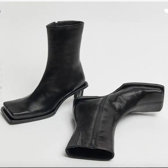 MIISTA BRENDA SONIC BLACK NAPPA ANKLE BOOTS