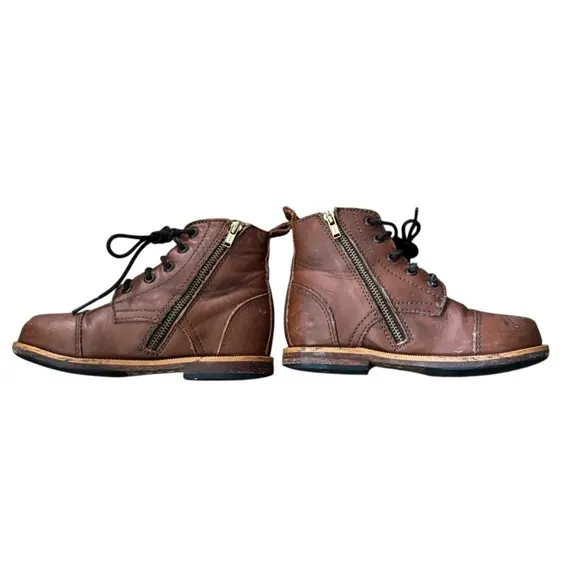 Mikoleon Heirloom Brown Leather Boots Sz 25