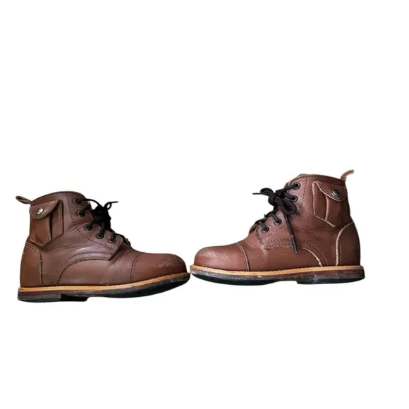 Mikoleon Heirloom Brown Leather Boots Sz 25