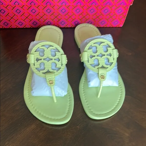 Miller Embossed Leather Sandals NEW