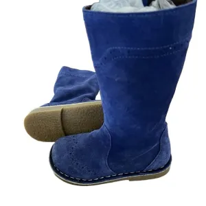 Mini Boden Kids Blue Suede Boots
