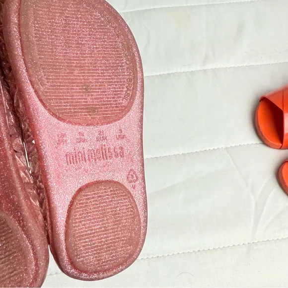 Mini Melissa Pink Sandals &amp; Zaxy Baby Rush Sandals