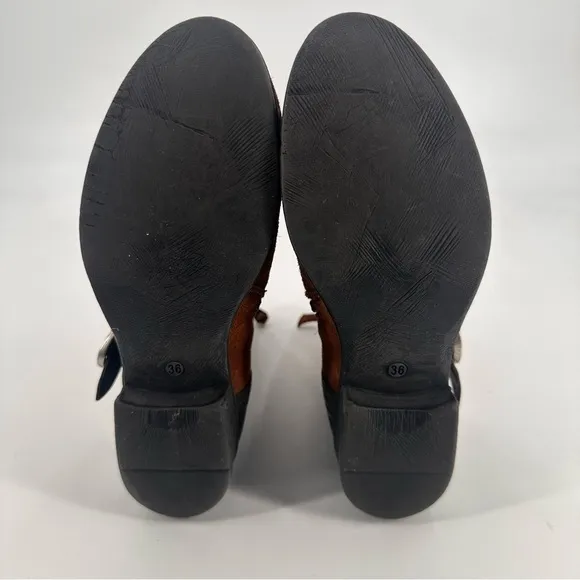 Miz Mooz Sydney Brown Suede Ankle Boots Size 36