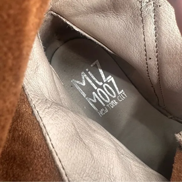 Miz Mooz Sydney Brown Suede Ankle Boots Size 36