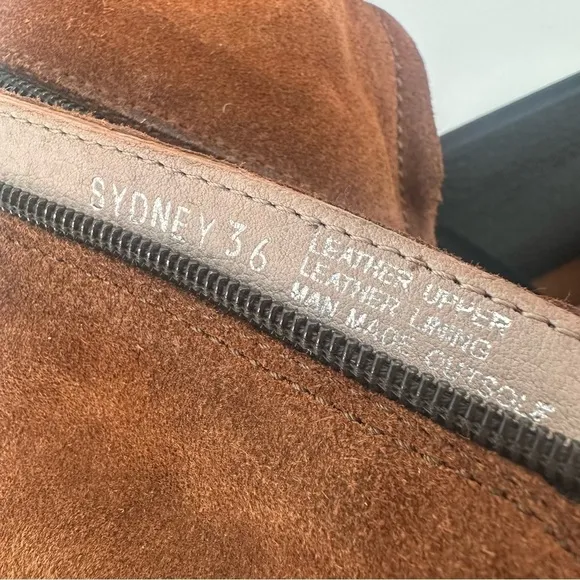 Miz Mooz Sydney Brown Suede Ankle Boots Size 36