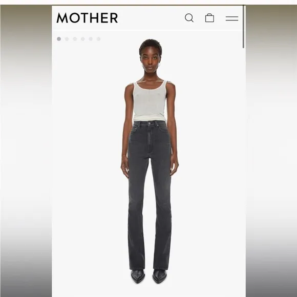 mother x snacks high waisted wedge slit heel
