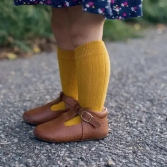 Multi-color monkey feet vegan Mary Jane style children's shoes size 5Y