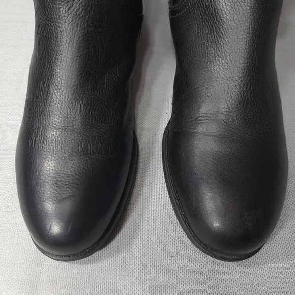 Naturalizer Juletta Women's Leather Boots Black‎ Size 9.5 M Pebbled Leather