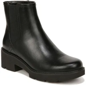 Naturalizer Womens Cade Black Faux Leather Casual Heel Mid-Calf Boots Used