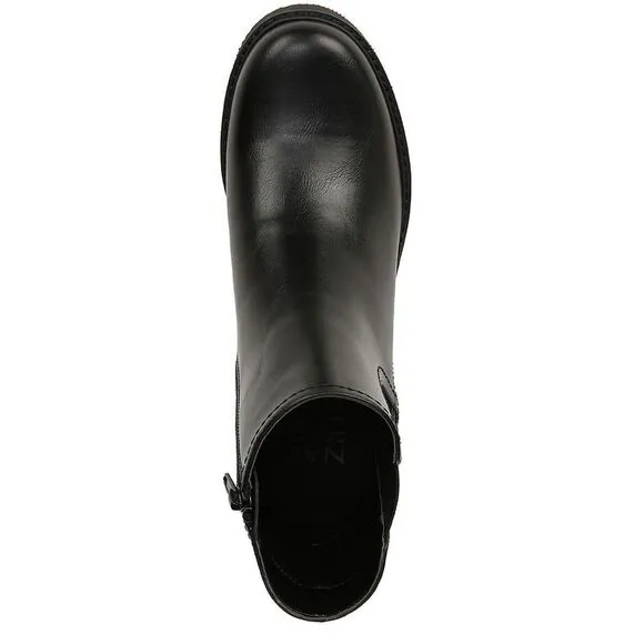 Naturalizer Womens Cade Black Faux Leather Casual Heel Mid-Calf Boots Used
